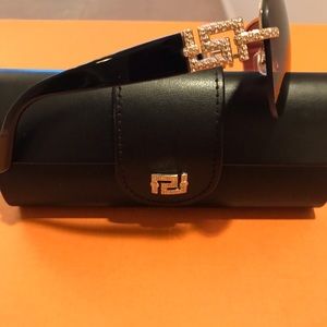 Versace Sunglasses with Bling Logo